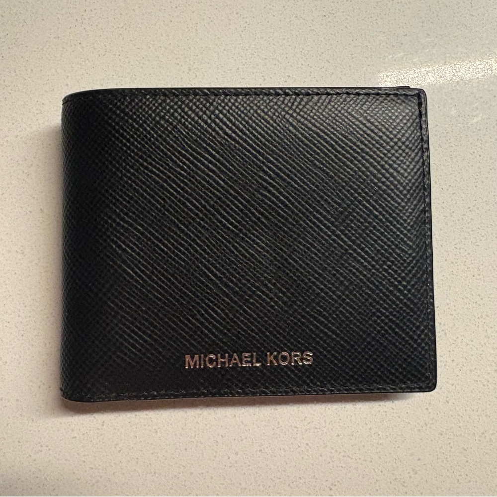 Michael Kors Black Textured Wallet